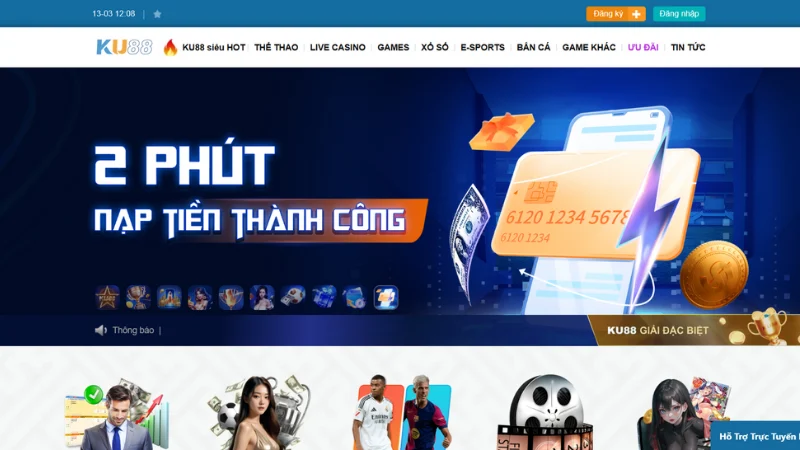 Giao dịch nạp hay rút tiền đơn giản chỉ 2 phút là hoàn thành