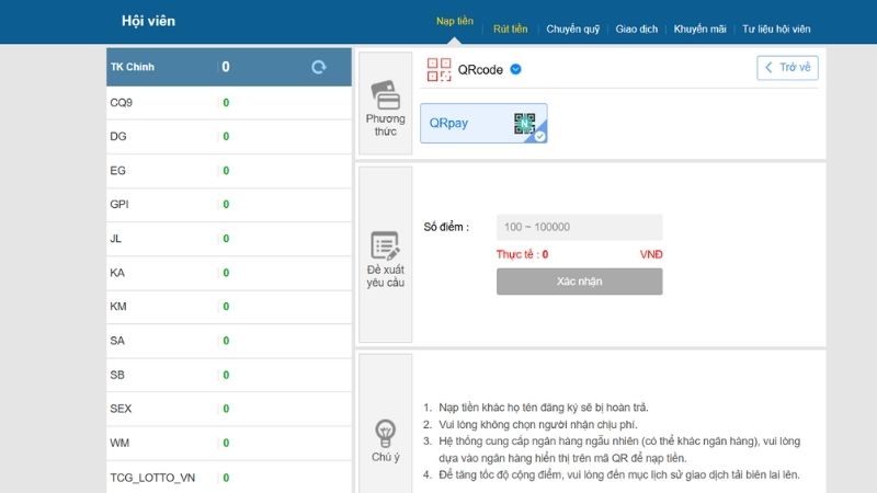 Nạp tiền Ku88 qua banking